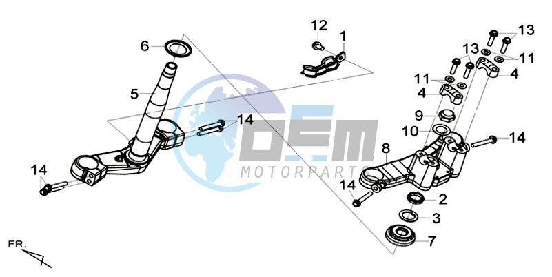 FRONT FORK/ STEERING STEM