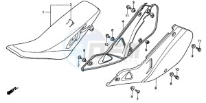 CR250R drawing SEAT