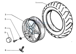 Hexagon 250 GT (5791881) 5791881 drawing Front wheel