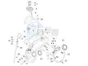 Liberty 50 iGet 4T 3V-2015-2017 (EMEA) drawing Fuel tank