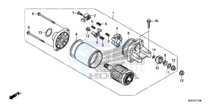 CB650FAH CB650F 2ED - (2ED) drawing STARTING MOTOR