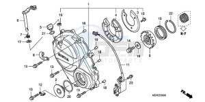 CBF600NA9 France - (F / ABS CMF) drawing RIGHT CRANKCASE COVER