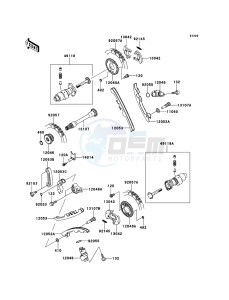 KFX700 KSV700A9F EU drawing Camshaft(s)/Tensioner