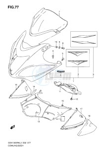 GSX1300R drawing COWLING BODY L3