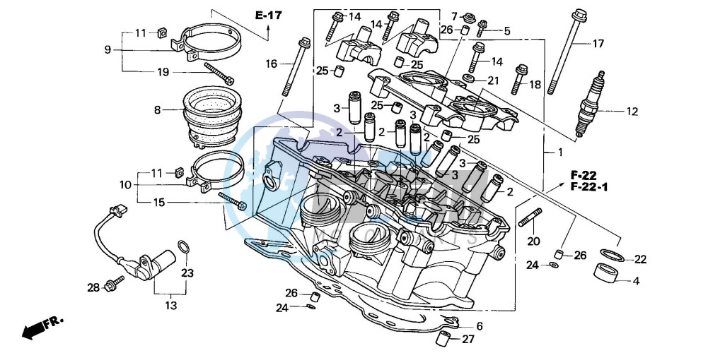 CYLINDER HEAD (REAR)