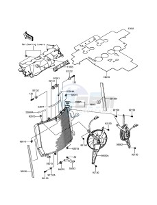 ZZR1400 ABS ZX1400JGF GB XX (EU ME A(FRICA) drawing Radiator