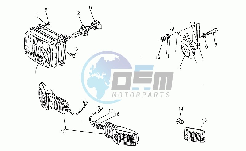 Headlight-horn