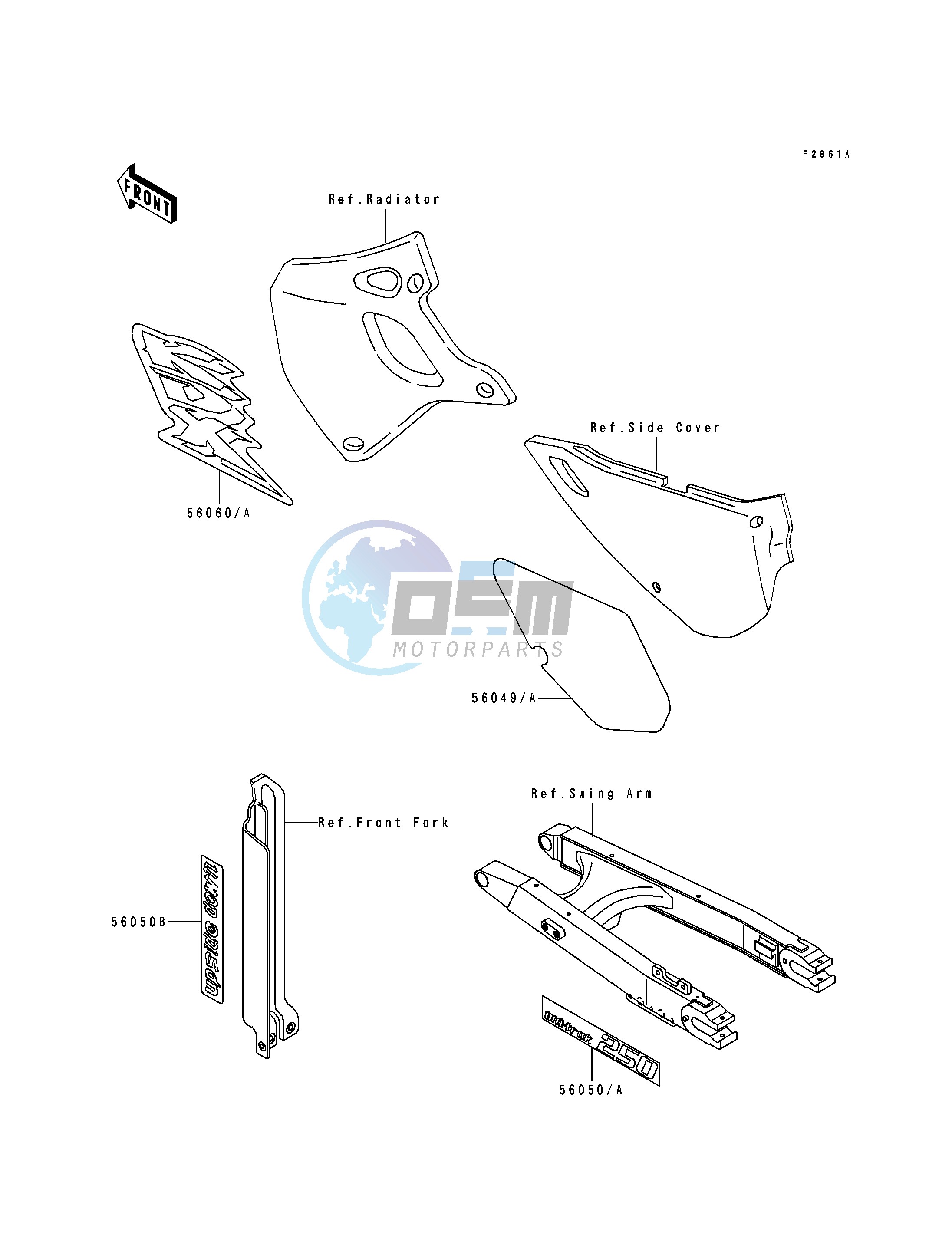 DECALS-- KDX250-D2- -