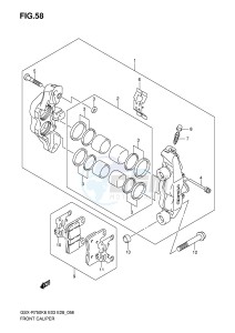 GSX-R750 (E3-E28) drawing FRONT CALIPER