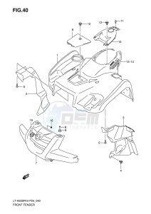 LT-A500F (P24) drawing FRONT FENDER (MODEL K4)