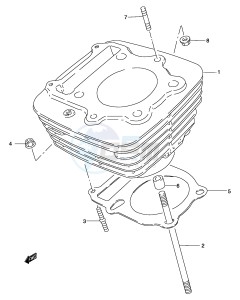 GZ250 (P3) drawing CYLINDER