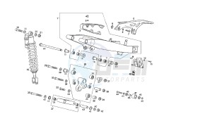 SENDA R-SM DRD RACING - 125 CC VTHDR2A1A VTHDR1A1A 4T drawing SWING ARM - SHOCK ABSORBER