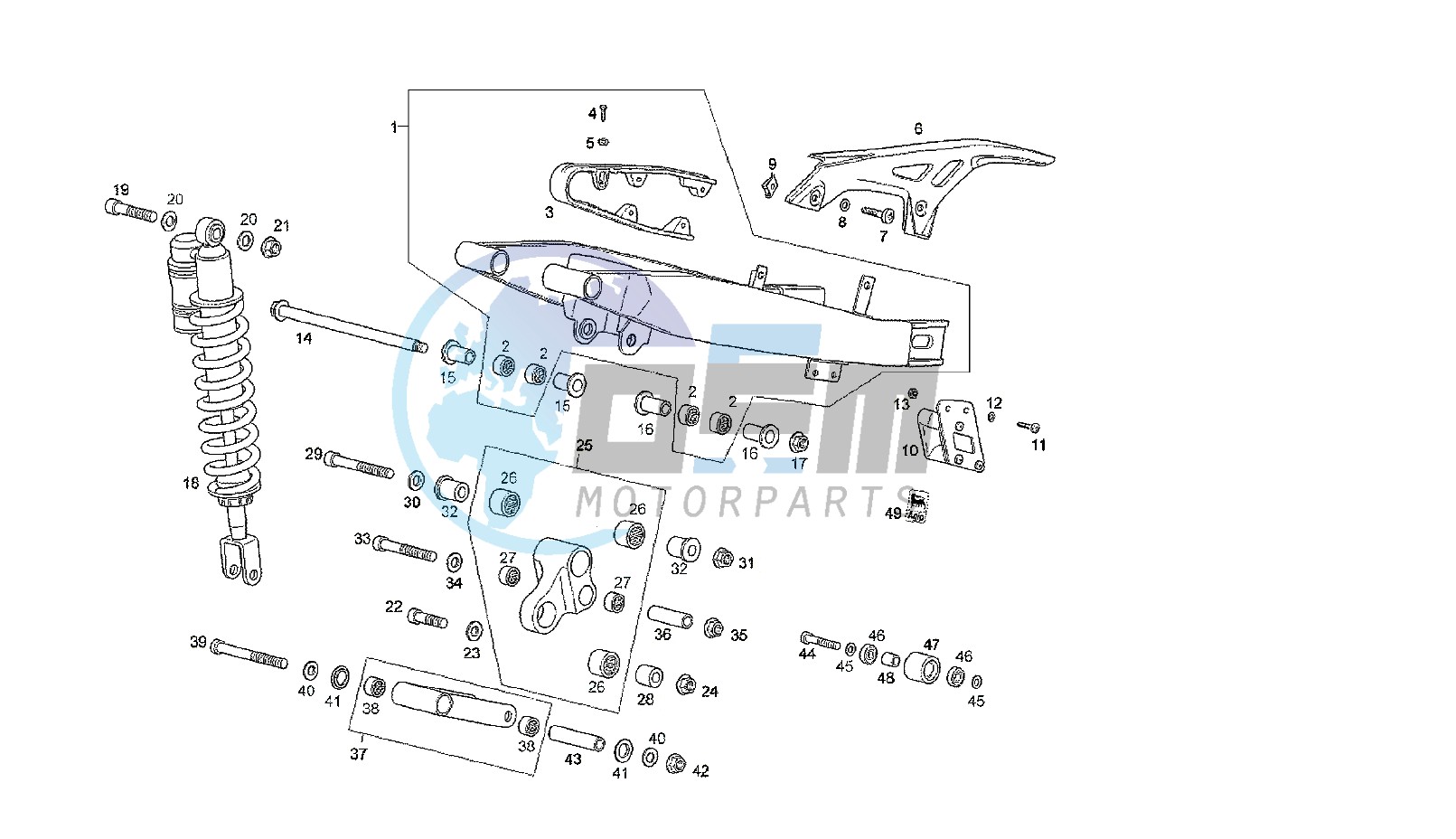 SWING ARM - SHOCK ABSORBER