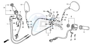 VT750C2 VT750C2 drawing HANDLE LEVER/SWITCH/CABLE