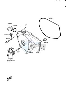 JF 650 B [TS] (B1-B2) [TS] drawing ENGINE COVER-- S- -