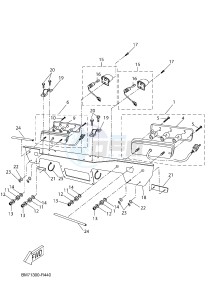 YFM450FWAD GRIZZLY 450 EPS (BM71) drawing TAILLIGHT