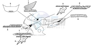 CBR1100XX SUPER BLACKBIRD drawing STRIPE/MARK (1)