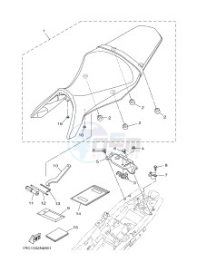 MT09 900 BELGIUM drawing SEAT