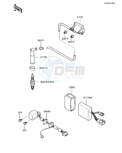 KL 600 B [KL600] (B1-B2) [KL600] drawing IGNITION