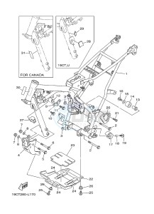 TT-R125 TT-R125LWE (19CT 19CU) drawing FRAME