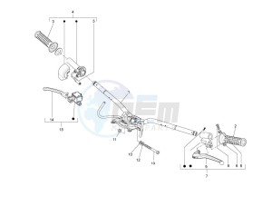 LXV 50 4T 2V 25 Kmh B-NL drawing Handlebars - Master cil