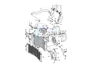 FZ1 FAZER 1000 drawing COOLING SYSTEM