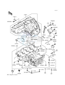 ZX 750 N [NINJA ZX-7RR] (N1-N2) [NINJA ZX-7RR] drawing CRANKCASE