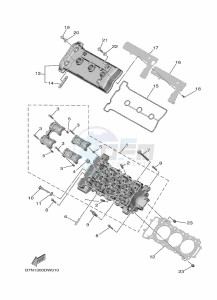 MT-09 MTN890 (B7NV) drawing CYLINDER HEAD