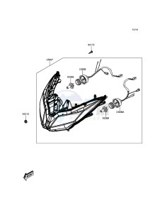 J125 ABS SC125CHF XX (EU ME A(FRICA) drawing Headlight(s)