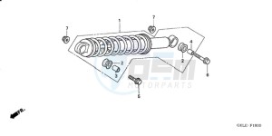 CRF50F9 Europe Direct - (ED) drawing REAR CUSHION