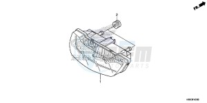 TRX500FM5G TRX500FM Australia - (U) drawing TAILLIGHT