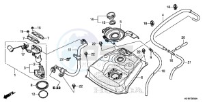 SH125E SH125 E drawing FUEL TANK