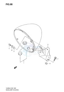 VL800 INTRUDER EU drawing HEADLAMP HOUSING