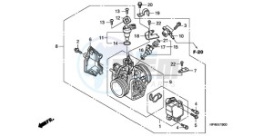 TRX420TMA Australia - (U / 2WD) drawing THROTTLE BODY