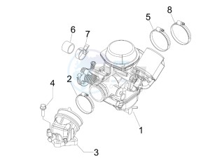 Runner 125 VX 4t e3 serie Speciale drawing Carburettor assembly - Union pipe