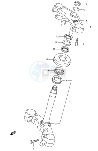 SV1000 (E2) drawing STEERING STEM (SV1000S S1 S2)