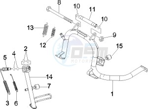 GTV 125 4T (Euro 3) drawing Stand