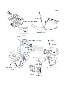 KLX250 KLX250SCF XX (EU ME A(FRICA) drawing Fuel Injection