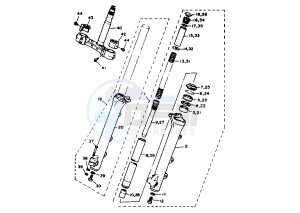 XV VIRAGO 750 drawing FRONT FORK