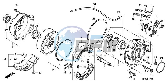 REAR BRAKE PANEL