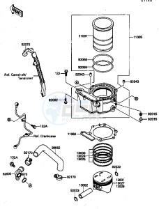 KL 650 A [KLR650] (A6-A9) [KLR650] drawing CYLINDER_PISTON-- S- -