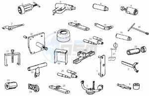 ATLANTIS CITY - 50 cc VTHAL1AE2 Euro 2 2T AC GBR drawing Special tools (Positions)