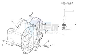 RX 50 racing 2003 drawing Left crankcase