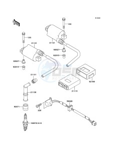 KLE500 KLE500-B1P GB XX (EU ME A(FRICA) drawing Ignition System