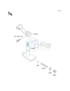 KAF 300 B [MULE 500] (B1-B2) [MULE 500] drawing GEAR CHANGE MECHANISM