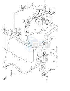 DL650 (E2) V-Strom drawing RADIATOR HOSE