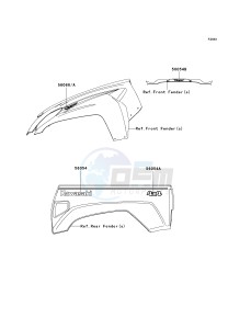 KRF 750 B [TERYX 750 4X4] (B8F) B8F drawing DECALS