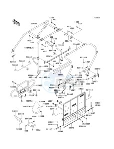 KAF 620 J [MULE 3010 TRANS4X4] (J6J-J8F) J8F drawing GUARDS_CAB FRAME -- J7F_J8F- -