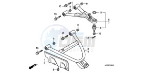 TRX420FPAA Australia - (U / PS) drawing FRONT ARM