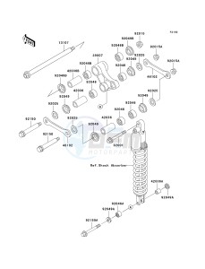 KLX 300 A [KLX300R] (A7-A9) [KLX300R] drawing REAR SUSPENSION